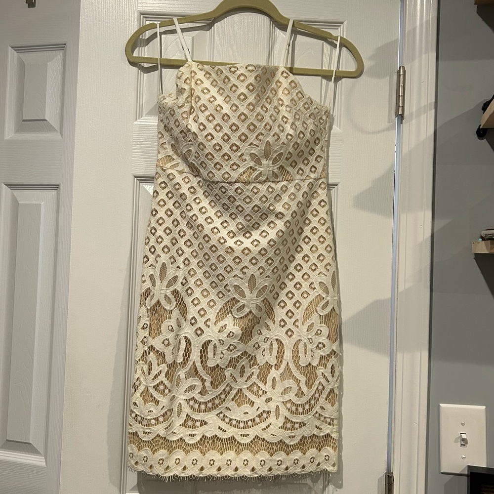 Altar'd State Cream Lace Dress